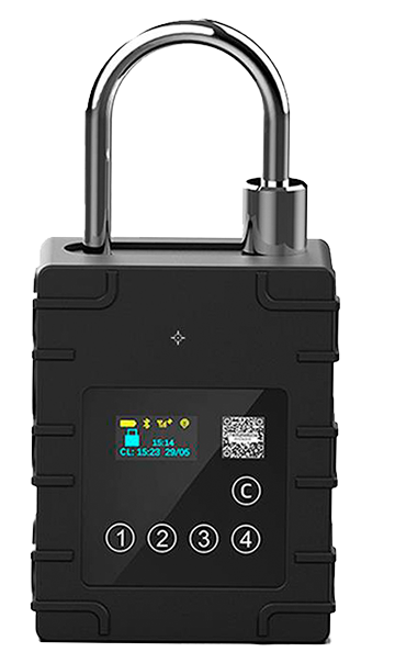 Candado satelital M-lock de alta resistencia para rastreo y custodia de camiones